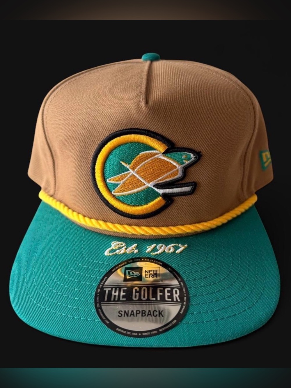 New Era California Golden Seals Rope SnapBack Green/Tan/Gold